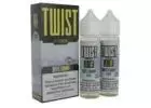 White gummy Twist E - liquid flavor juice vape device 